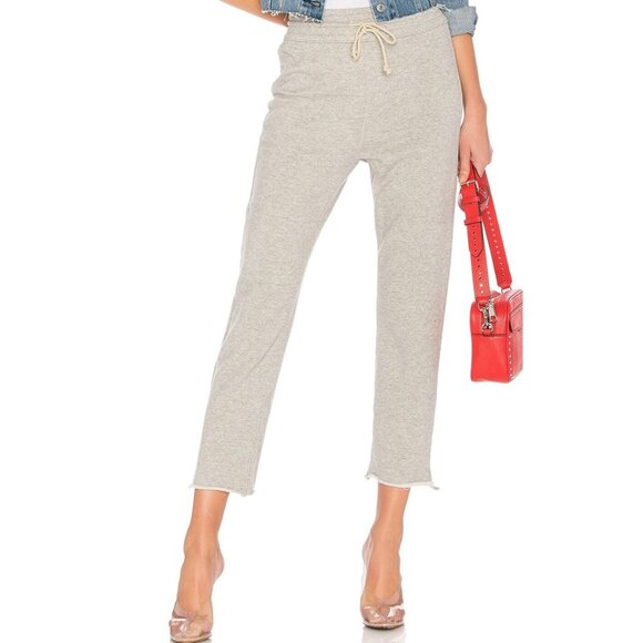 Mother Denim Slim Gym Snippet Pant Heather Grey Pants-sz Large - Picture 1 of 15
